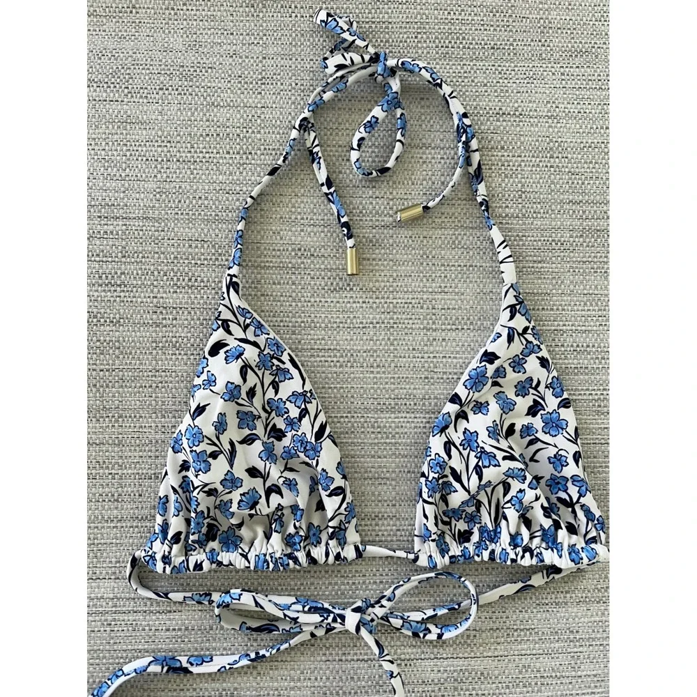 Monday Swimwear Palma Top S Byron Bottom M Paper Floral Bikini Set